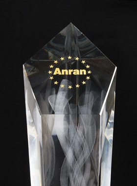 内雕火焰高档创意水m晶奖杯定制 颁奖水晶奖牌定做比赛纪念礼年会