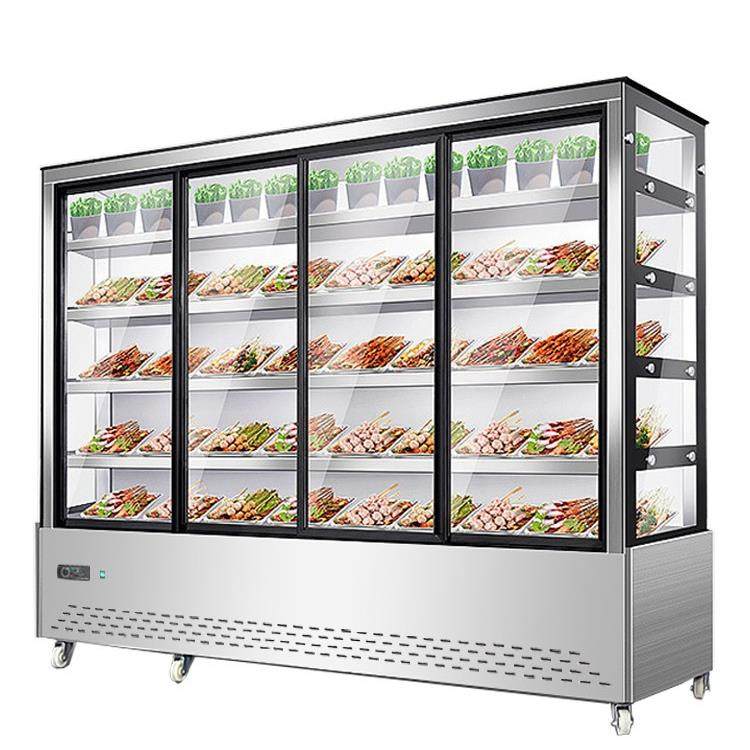 麻辣烫炸串串制冷展示柜冷藏冰柜水果保鲜风幕柜烧烤商用点菜柜,淘宝优惠券,粉丝福利购,淘宝优惠卷