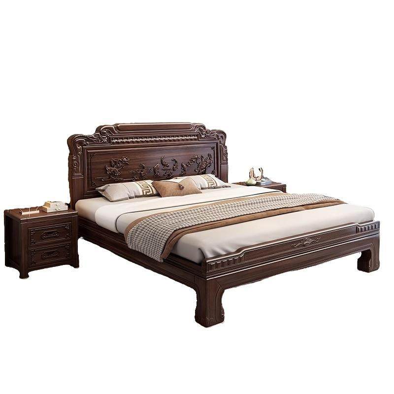 全实木花梨木床1.8m双人大床仿古卧室卧室古典雕花实木床,淘宝优惠券,粉丝福利购,淘宝优惠卷