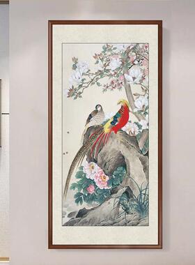 平安水墨画户玄装画客挂