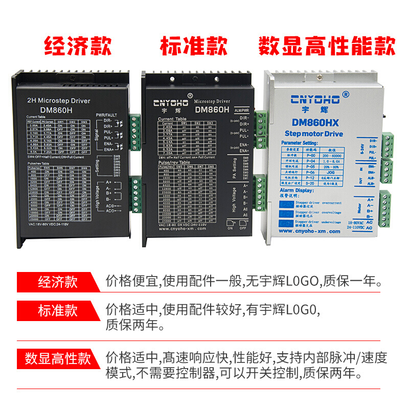 86步进电机套装8.5N85步进电机86BYG250C驱动器DM860H长120MM - 图0