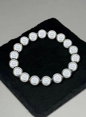 二次元流光贝珠手串反光珠手链女潮酷小众情侣串珠手饰高颜值礼物