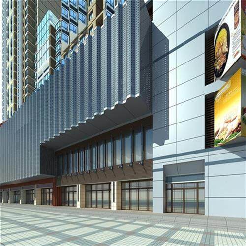极速冲造方合金型材铝单板天花吊顶E铝通管孔型铝N扣板外墙装饰幕 - 图1