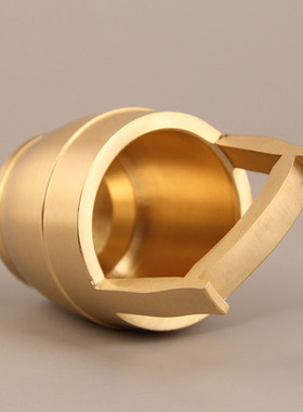 极速黄铜一桶金摆件m一桶金黄水晶琉璃元宝办公桌家居客厅创意礼