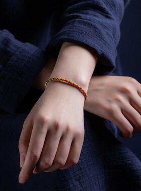 极速大善堂考试五彩绳手工t编织男女手绳民族儿童简约细款饰品五