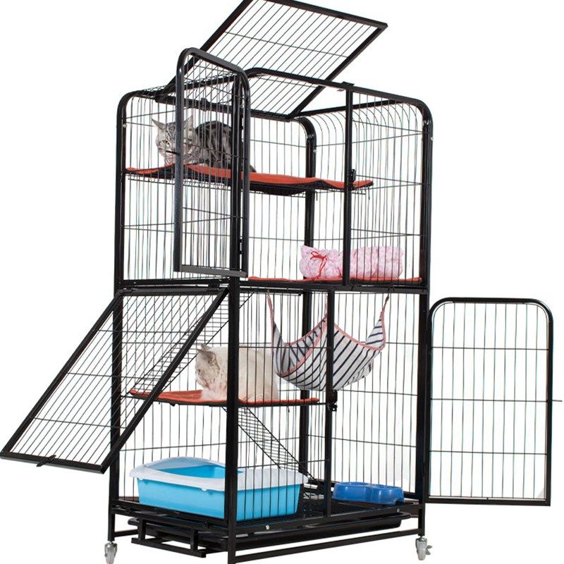 速发猫笼子猫别墅家用三层带厕所猫窝大型猫舍猫咪U宠物笼超大自,淘宝优惠券,粉丝福利购,淘宝优惠卷