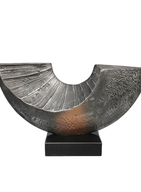 现代新中式抽象艺术金属雕塑摆件样板房售楼处Q玄关客厅装饰品摆