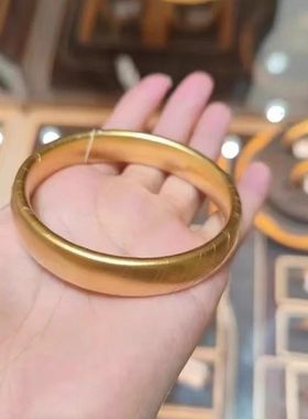 金店同款金包银轮胎手镯素圈手环