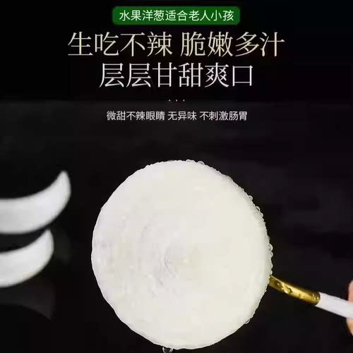 纯甜白玉水果洋葱甜味生吃脆甜真空袋装不辣甜圆葱沙拉礼盒辣包赔 - 图1