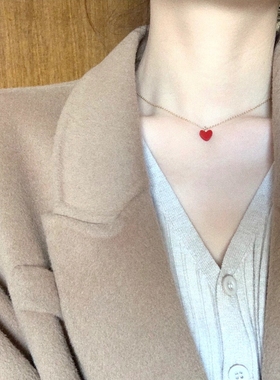 尚美铂爵18k金爱心锁骨链