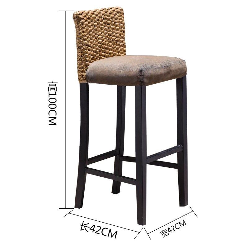 酒吧椅高脚椅酒店餐厅q藤桌椅饭店藤椅阳K台庭院休闲藤沙发椅实木,淘宝优惠券,粉丝福利购,淘宝优惠卷