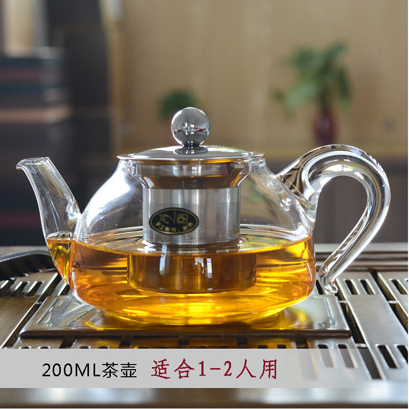 雅风玻璃茶壶耐高温可骤冷骤热茶壶玄逸壶200ML - 图0