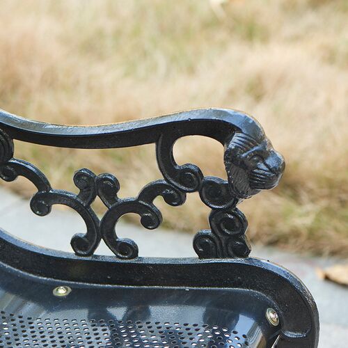 户外公园椅 庭院广场镀锌长椅 E观景长椅公园椅子 休闲座椅 - 图1