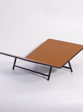 软装家居装饰金属皮革书报杂志架现代轻奢样板间民宿X茶几书桌摆