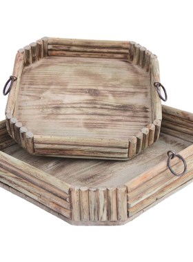 手工制作创c意木棍拼接托盘摆盘水果盘桌面家居民宿收纳装饰工艺