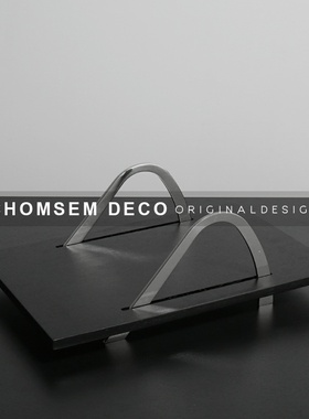 简约现代创意金属实木收纳托盘样A板房间茶几软装饰品餐桌果盘摆