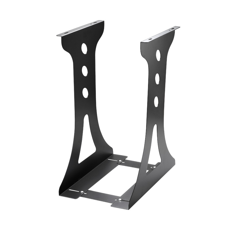 Main rack suspended desk black metal desktop computer case bracket P main chassis bracket suspended host