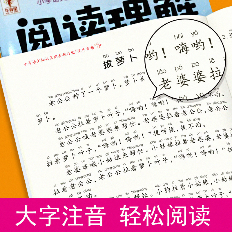小学生一二三四五六七年级语文阅读理解专项训练答题技巧每日一练思维导图小学生文学常识小学必背一本全语文的地得用法拼音读音