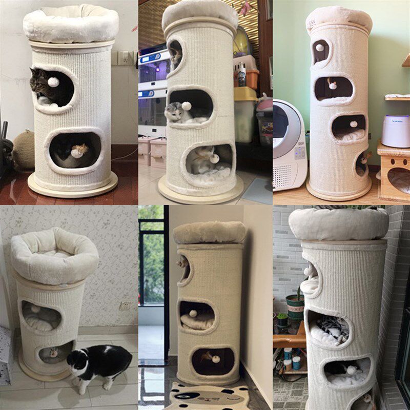蜜罐猫邮筒猫爬架猫窝猫树跳台抓柱剑麻桶多层猫架Y磨爪玩具猫咪,淘宝优惠券,粉丝福利购,淘宝优惠卷
