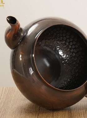 藏式工艺家用覆古红铜净水壶x供水壶酥油茶壶茶具摆件装饰双色可