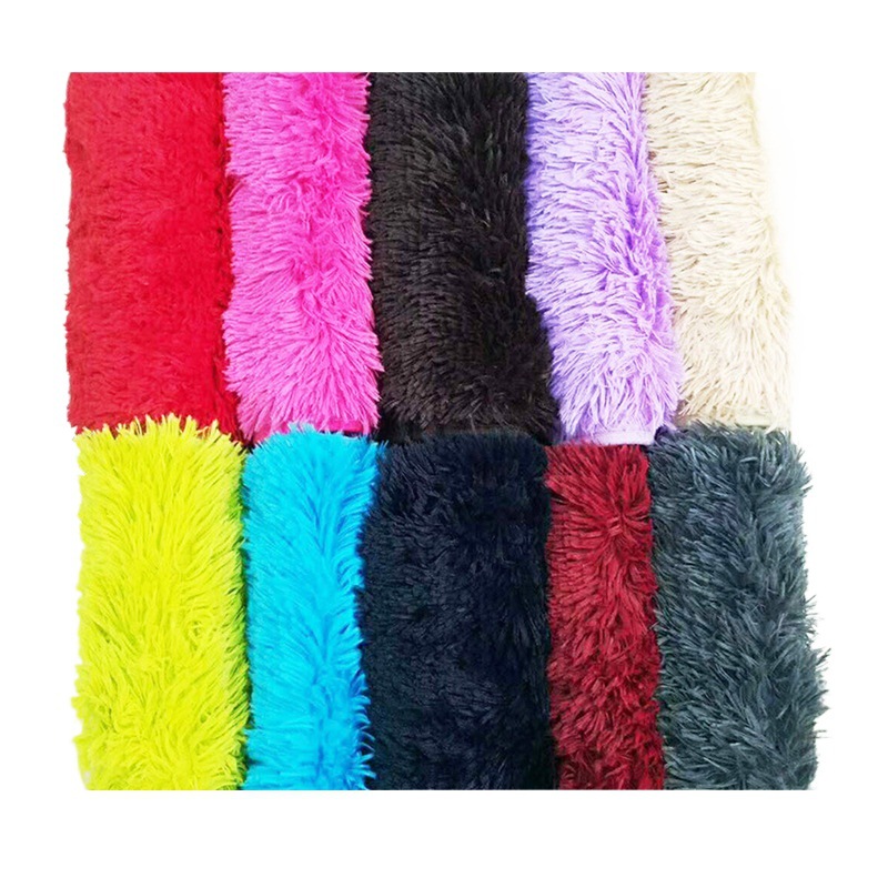 大量现货40毛PV长毛绒布海派绒家纺服装布料玩具狗窝猫窝面料 - 图1