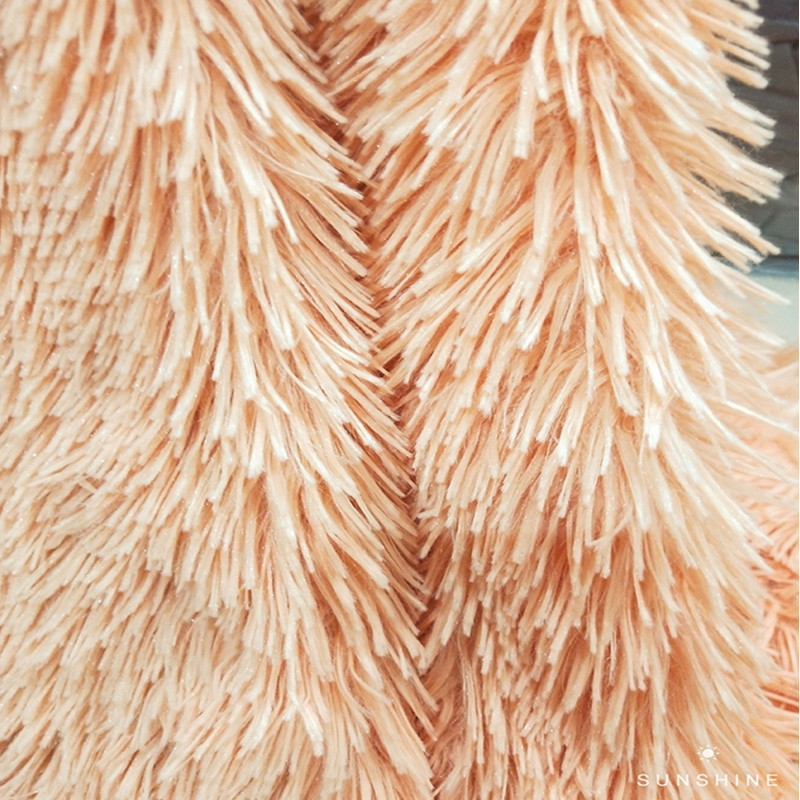 大量现货40毛PV长毛绒布海派绒家纺服装布料玩具狗窝猫窝面料 - 图0