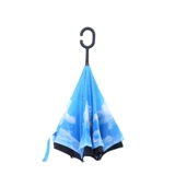 Стоящая ручка типа C, чтобы увеличить анти -звезд, бизнес -рукоятка, ручка зонтика полного -Аутоматический прямой стержень с двойным слоем