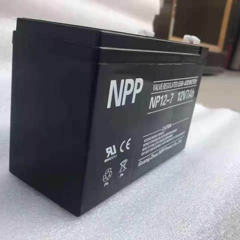 NPP耐普蓄电池NP12-7 12V7AH防盗报警主机安防UPS电源备用UPS电池 - 图0