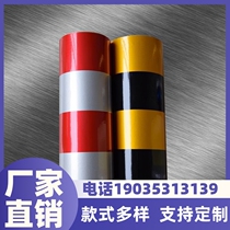 Guangxi red and white yellow black reflective film traffic safety limit high column warning with night crash-proof road pile reflective adhesive strip