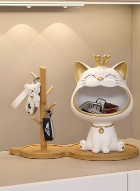 派乐特乔迁之喜搬家礼物招财猫z玄关客厅新家暖房钥匙收纳搬迁实