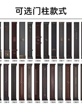 新中式别墅大门双开门精雕装甲别墅入户门别墅子母门供应