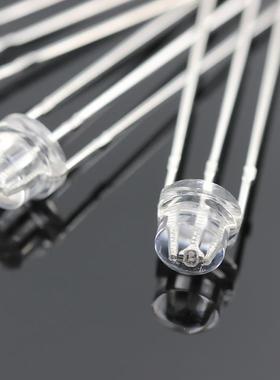 F5草帽双色灯珠红蓝红普绿红翠绿三脚5MM共阴共阳极性直插LED灯珠