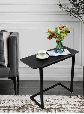 简约现代岩板客厅沙发边桌角几书房卧室床头移动边几小桌子置物架