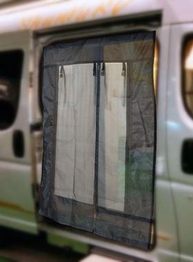 特斯林网房车防蚊昆虫门帘露营车防晒透气全覆盖卷帘