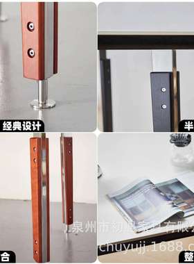 中古风餐桌复古实木岩板意式纯白纯黑大理石长桌家用饭桌不锈钢腿