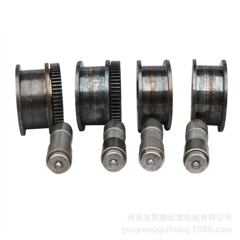 现货平面凹面齿圈300LD轮单梁大车行走轮端梁地梁主动被动驱动轮 - 图3