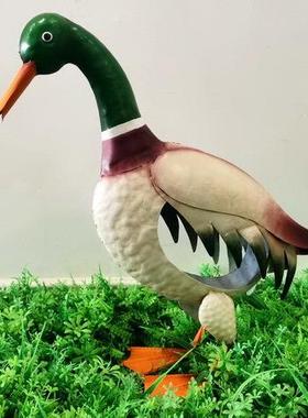 新品景区庭院露台造景落地装饰仿真鸭子创意工艺品摆件