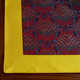 Tibetan ethnic style home hotel fabric t decorative coffee table tablecloth yellow red brocade thin table