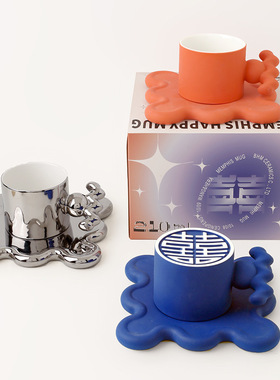 高档马克杯套装送闺蜜新人情侣实H用新婚结婚礼物伴手礼盒