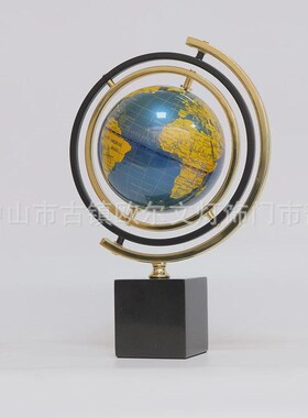 地球仪装饰摆件玄关高档s客厅饰品办公室酒柜轻奢高级创意家居好