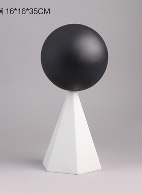 北欧莫兰迪色系立体几何摆v件简约轻奢家居客厅玄关艺术装饰品摆