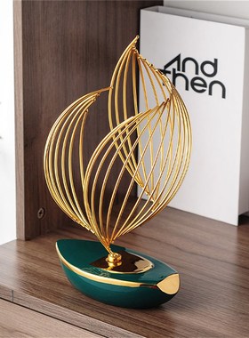 风生水起船家居摆件玄关装饰品客G厅电视柜工艺品乔迁新居