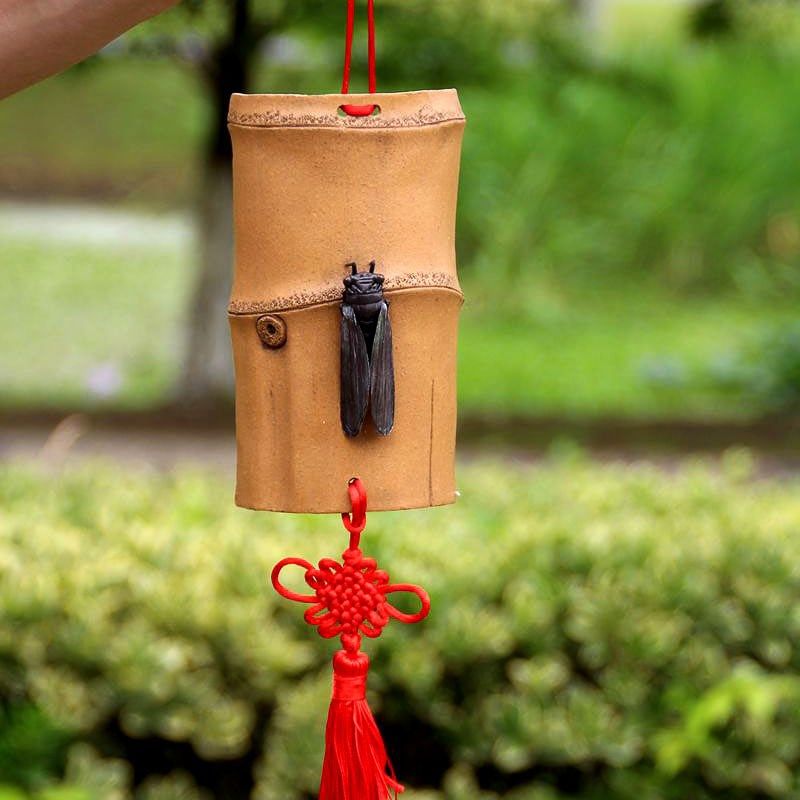 宜兴纯手工紫砂大竹片知了挂件茶宠蝉文房茶玩雕塑小摆.件知足常,淘宝优惠券,粉丝福利购,淘宝优惠卷