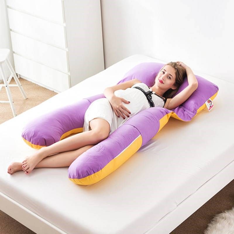 孕妇枕枕头d护腰侧睡枕托腹用品u型枕睡觉靠枕侧卧搂睡枕抱枕 - 图0