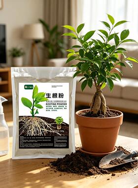 养花盆栽植物生根粉微生物肥速生根养护根改善土壤家庭园艺1000g
