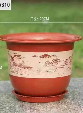 花盆仿陶瓷树脂塑料果树盆特大号盆栽绿植果树绿萝月季牡丹花盆