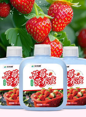 草莓植物营养液阳台种菜草莓专用肥盆栽种植叶面肥液体肥源头工厂