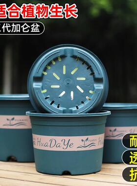 树脂塑料花盆透气控根耐用三代加仑盆带托盘阳台营养土种植室内