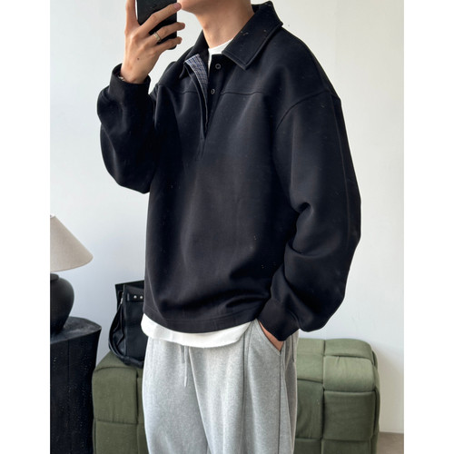 秋上新韩系宽松百搭休闲卫衣 - 图0