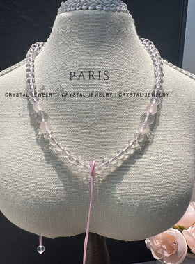 天然粉晶修仙九尾狐狸吊坠精工雕刻莲花底座九尾狐仙搭配万能